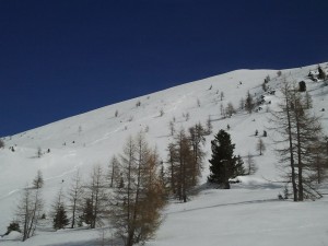 La mia traccia dal Col San Giovanni