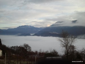 Lago di Caldonazzo in inverno