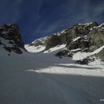 Inizio del canale nord a cima Cercen