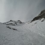 Cornici sommitali del canale nord di cima Cercen