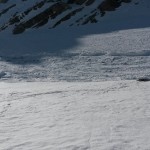 Slavina a lastroni con un fronte spesso un bel metro