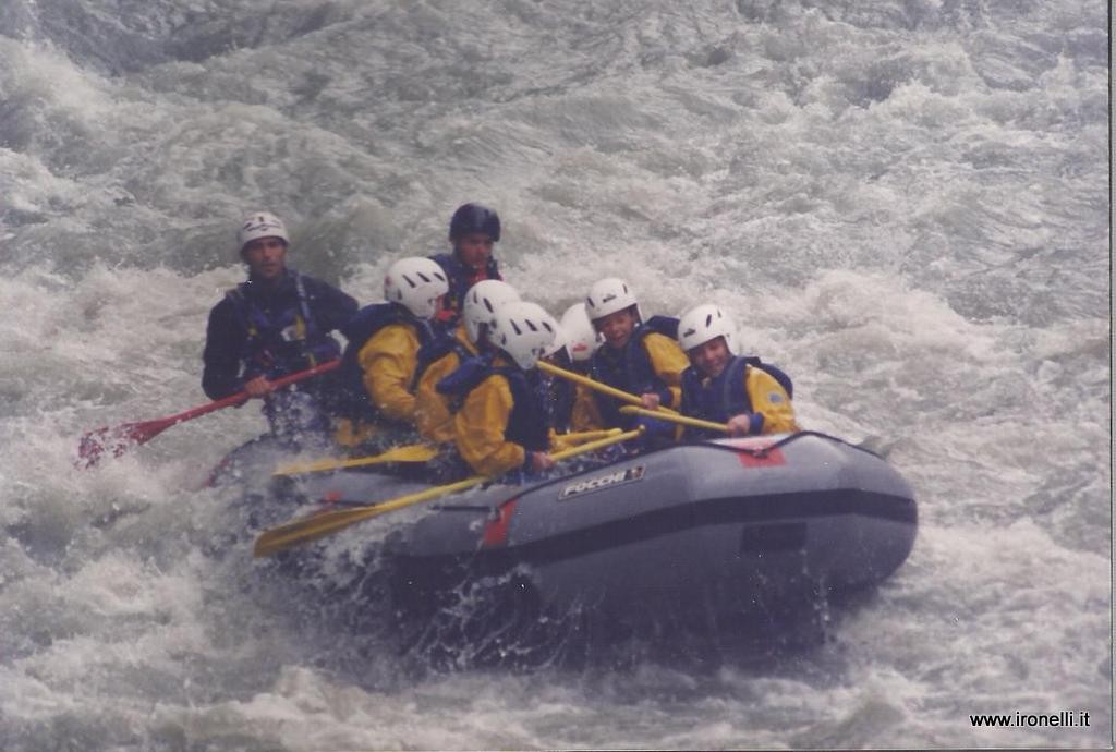 Rafting sul Sarca in Val di Genova - Trentino; qui in compagnia di Tobia