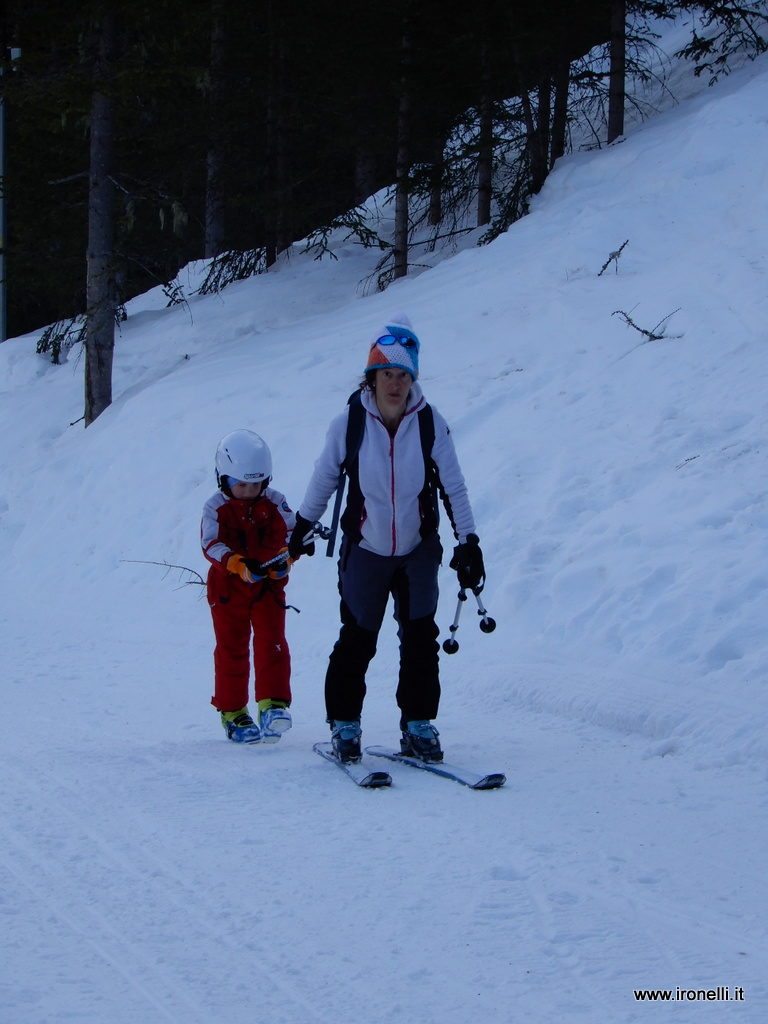 Salendo alla Pricher Alm a Riobianco.