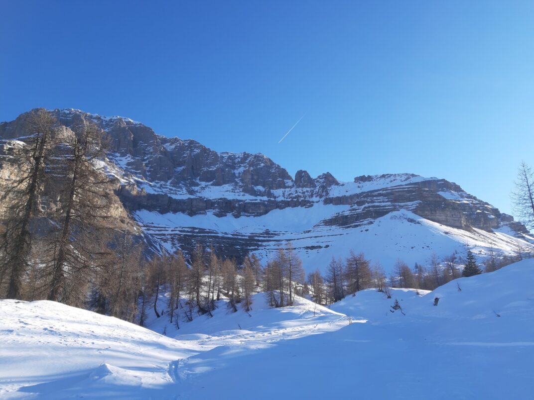 Bocchetta dei Camosci scialpinismo in Brenta