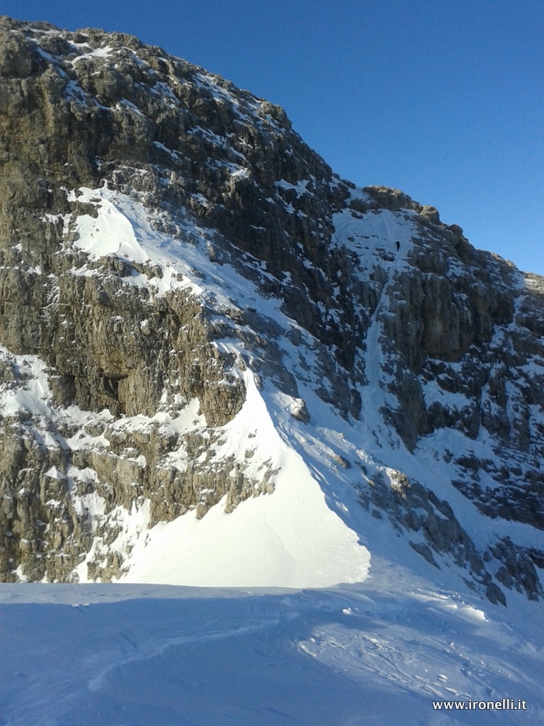 Cima Grosté canale Ovest scialpinismo Brenta